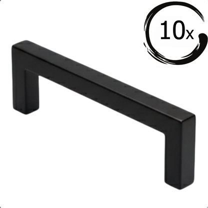 10X Handgreep Dallas 224 mm RVS Zwart