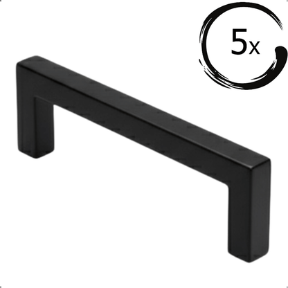 5X Handgreep Zwart 160 mm Zwart Dallas