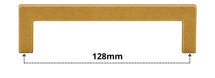 Handle 128mm Stainless Steel Gold – Dallas