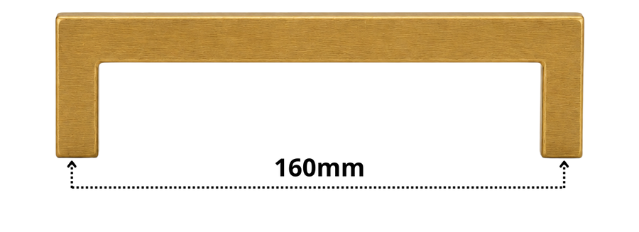Handgreep 160mm RVS Goud – Dallas