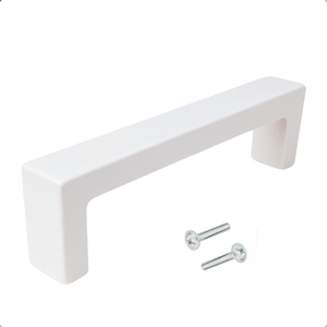 10X Handgreep Atlanta 96 mm RVS Wit