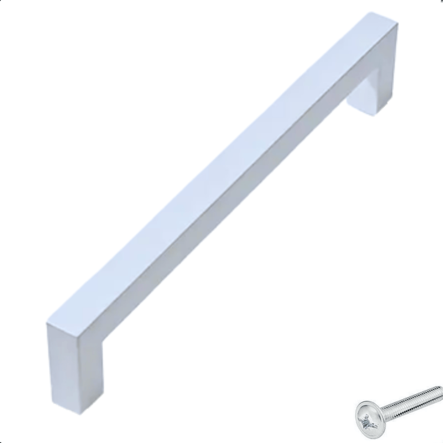 Handgreep 128mm Aluminium Wit – Twig - BY MJM - GMJ105