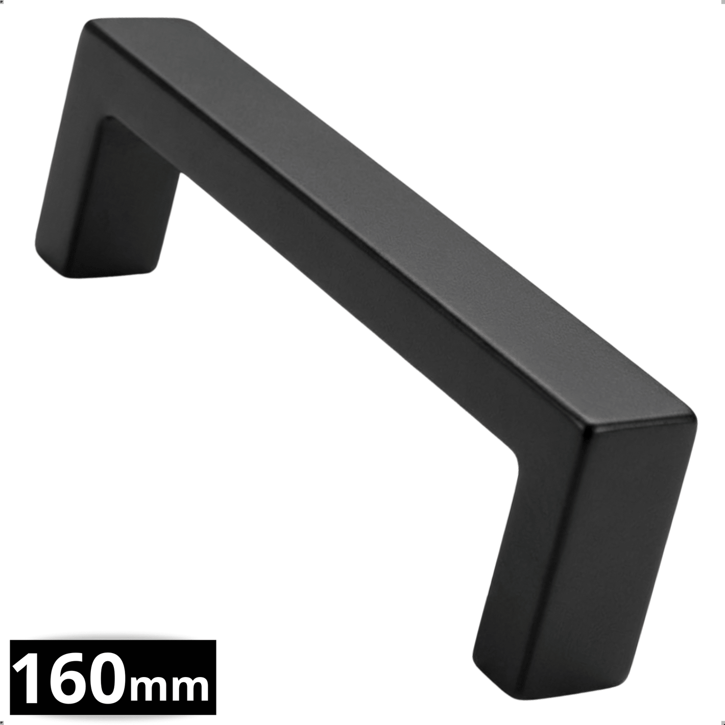 Handgreep 160mm RVS Zwart – Atlanta - BY MJM - GMJ14