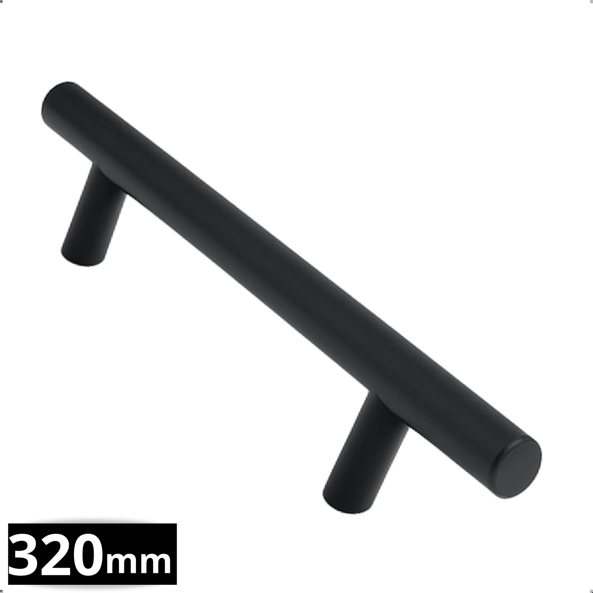 Handgreep 64 RVS Zwart – Denver - BY MJM - GMJ134