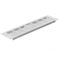 Ventilatierooster Zilver 200x80 Aluminium - BY MJM - MM02