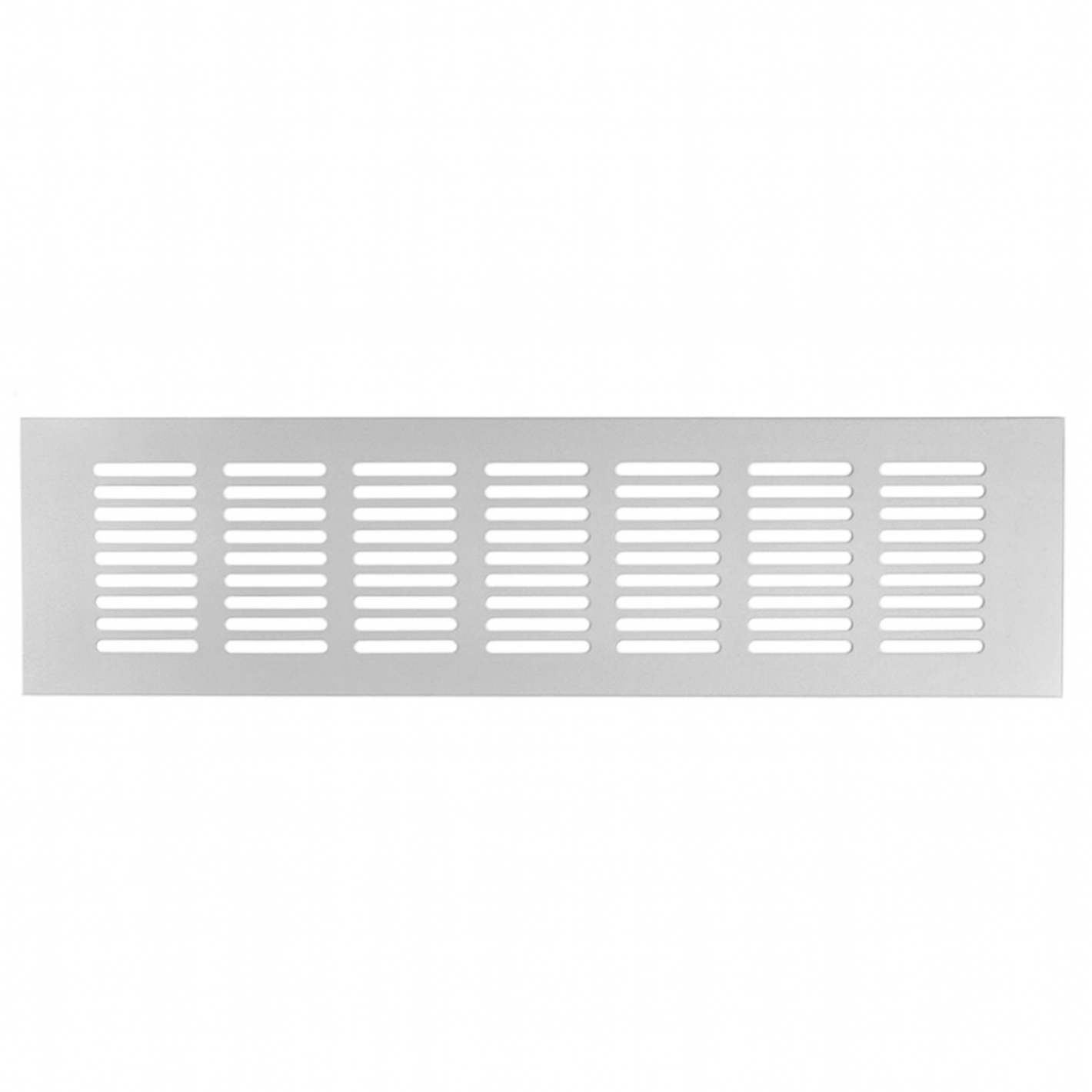 Ventilatierooster Zilver 500x80 Aluminium - BY MJM - MM03