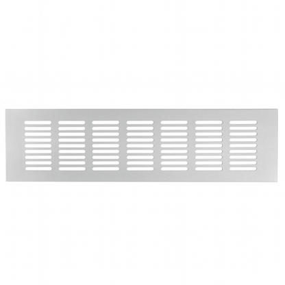 Ventilatierooster Zilver 500x80 Aluminium - BY MJM - MM03